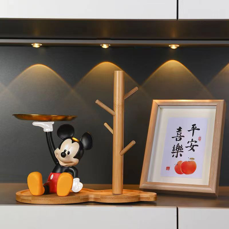 Art Craft Disney - ถาดเก็บของลายมิกกี้เมาส์ ดิสนีย์ ขนาด 16 ซม. ทำจากเรซิ่น