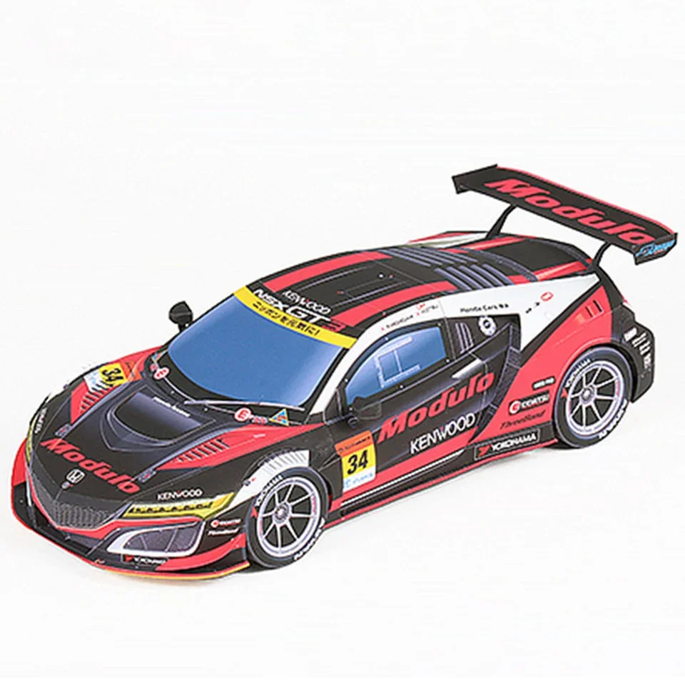 Art Craft Center - WRC 2019 NSX-GT3 1:24 โมเดลรถกระดาษ, งานศิลปะโอริกามิการแข่งรถแรลลี่โลกดาการ์,