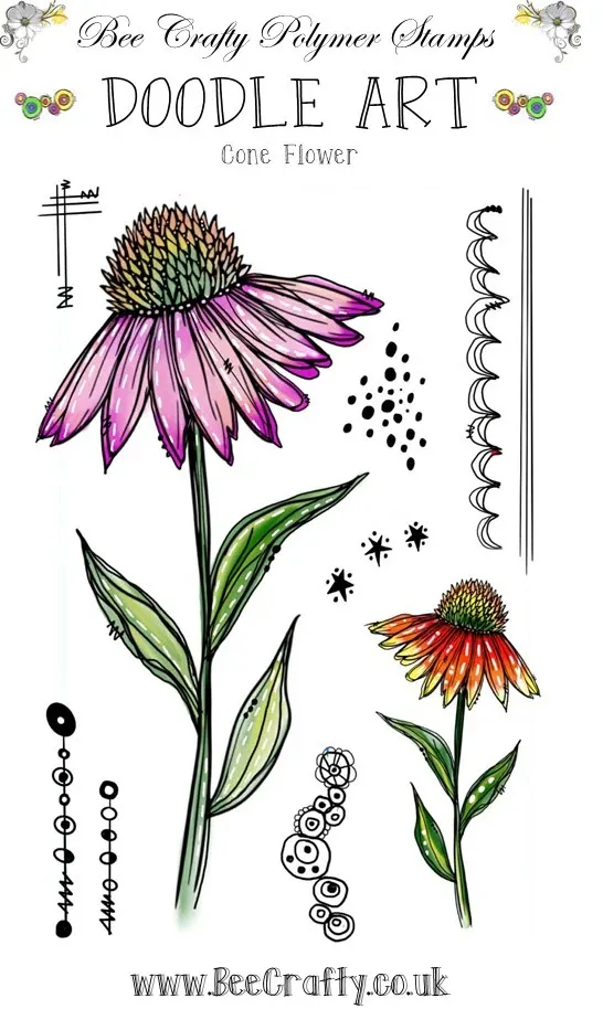 Art Craft Doodle - 2026 ใหม่ A6 แสตมป์ลายเส้นศิลปะ - แดนเดดเดซี่สำหรับ