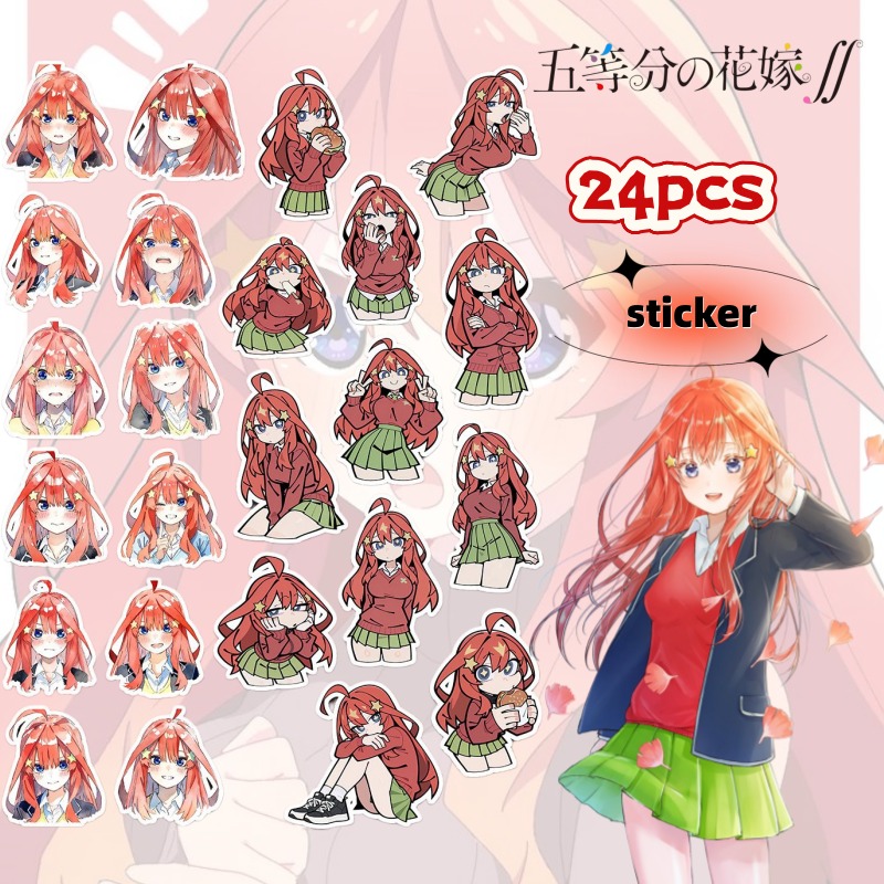Origami Paper Set - แฝดห้าแฝดสุดพิเศษ ‌ นากาโนะ อิซึกิ ‌ สติกเกอร์ลายการ์ตูนตัวละครอนิเมะ