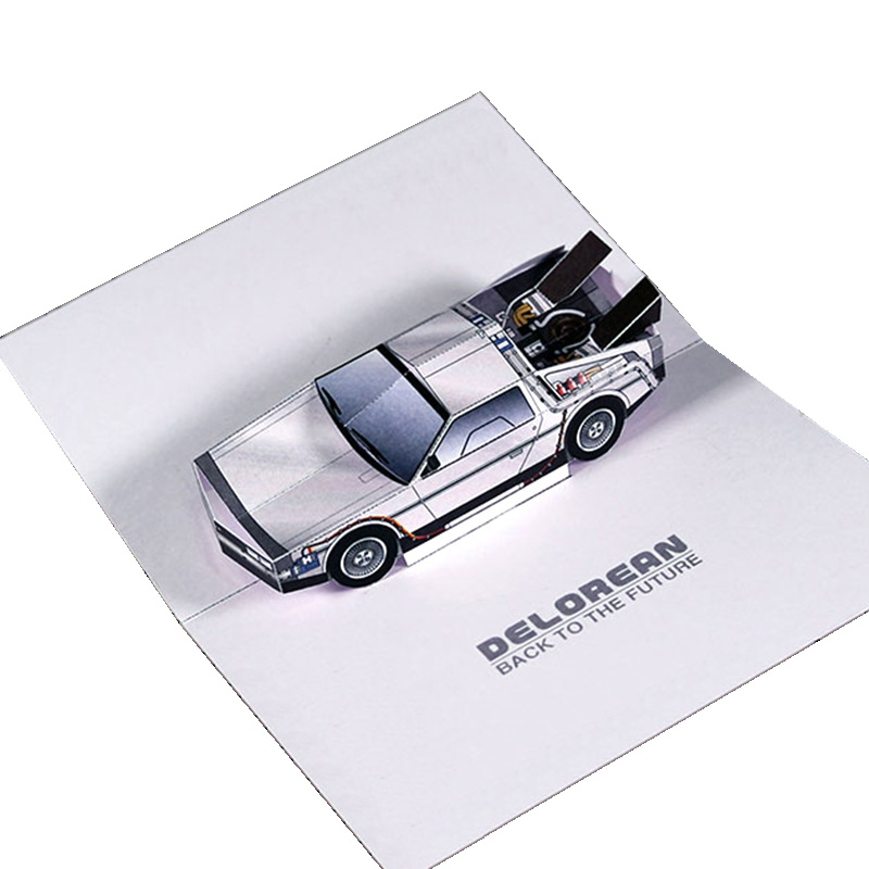 Art Craft Center - Back To The Future POP-UP DMC-12รถแฮนด์เมด3D