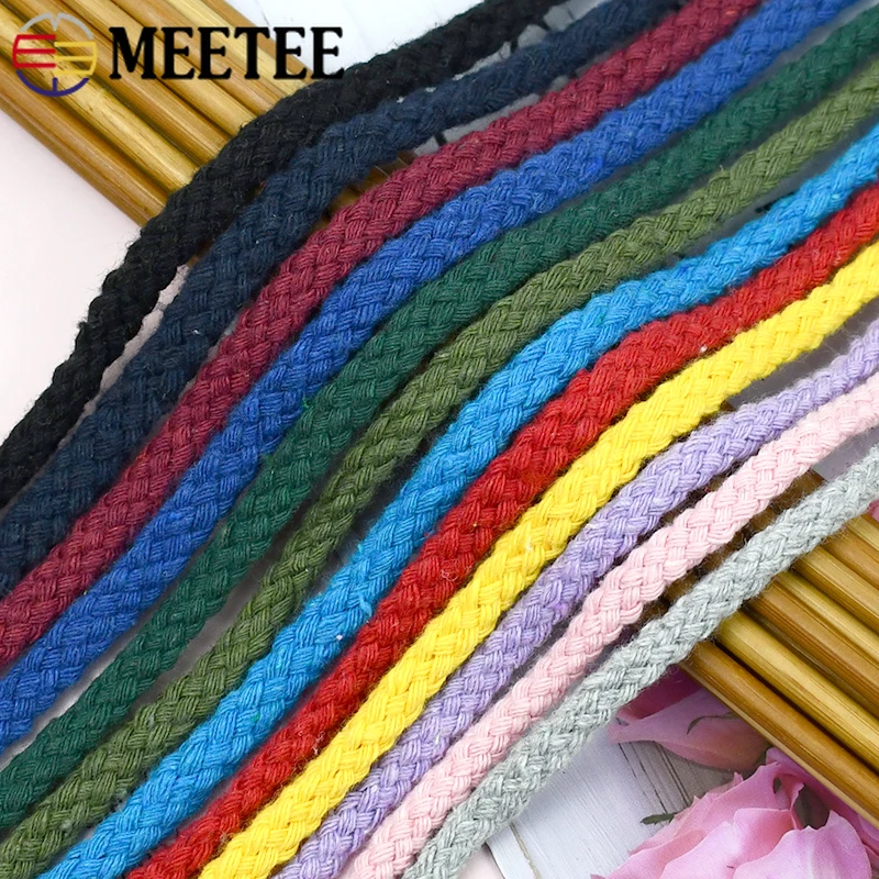 Macrame Cord Cotton - เชือกฝ้ายขนาด 10/50 เมตร 5/7 มม. สำหรับเย็บ