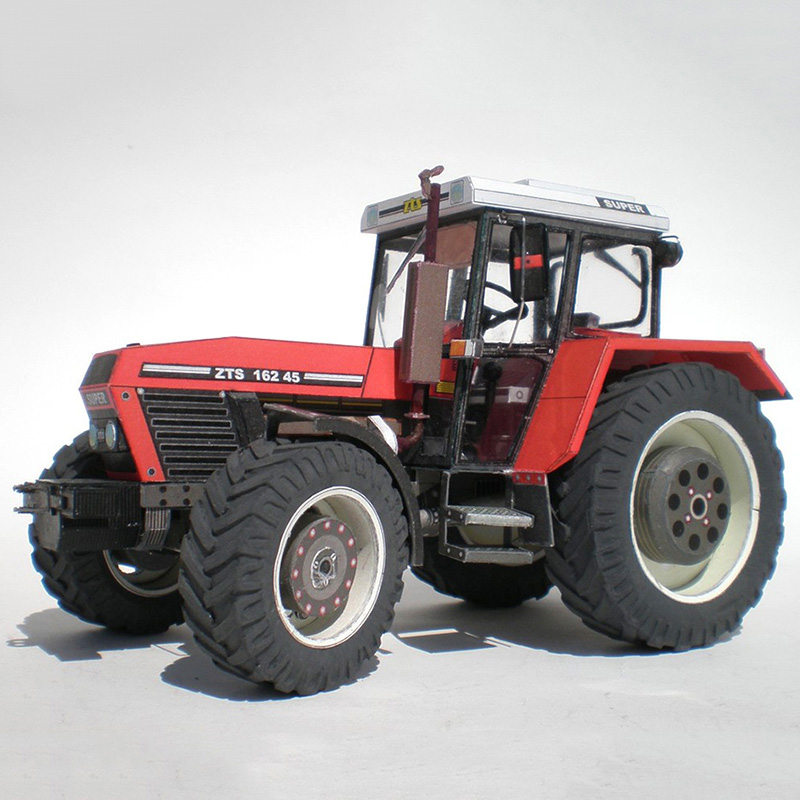 Art Craft Center - Zetor 162 45รถแทรกเตอร์1:32ภาษาเช็คคำศิลปะ Origami พับ3D กระดาษ