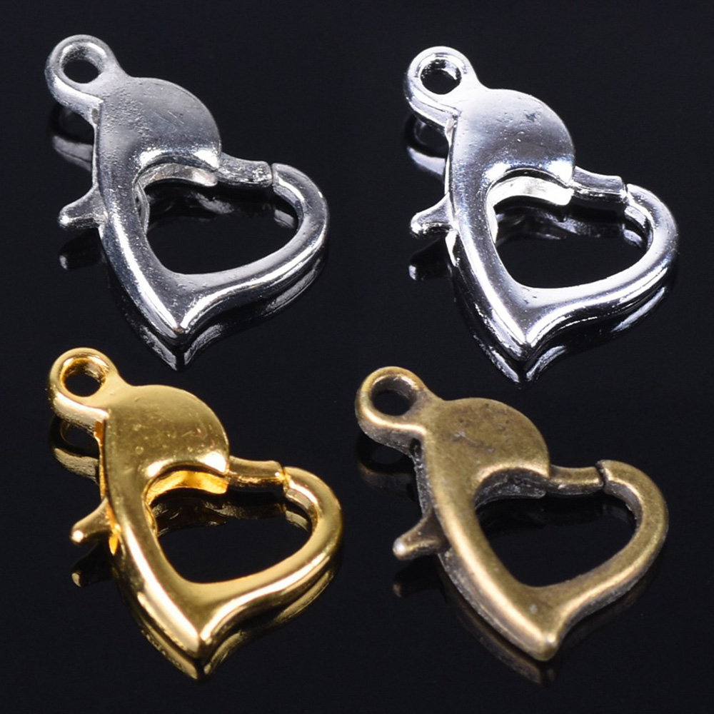 Art Craft Ideas - 30Pcs 12X8Mm Gold/Silver/Bronze สีโลหะ Heart Shape