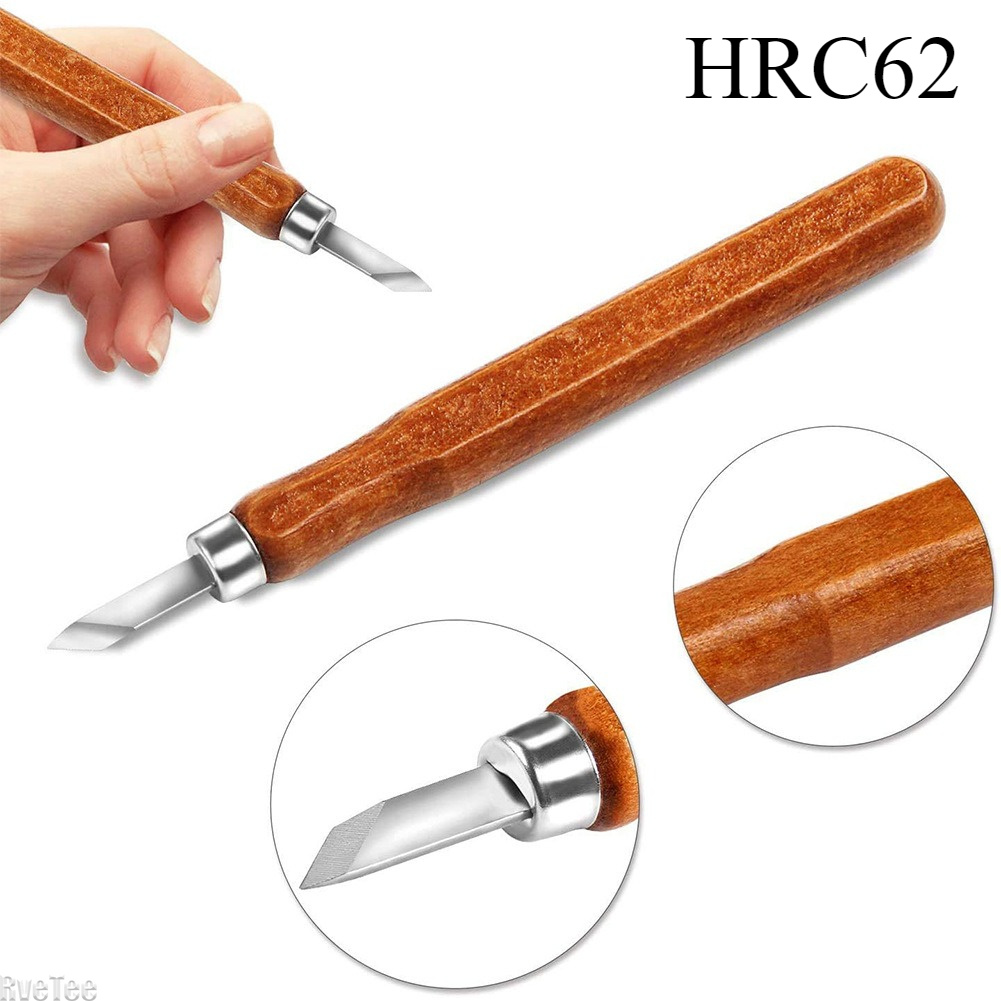 Art Craft Tools - ชุดเครื่องมือแกะสลักไม้ SK2 12 ชิ้น พร้อมกระเป๋า หินลับคม