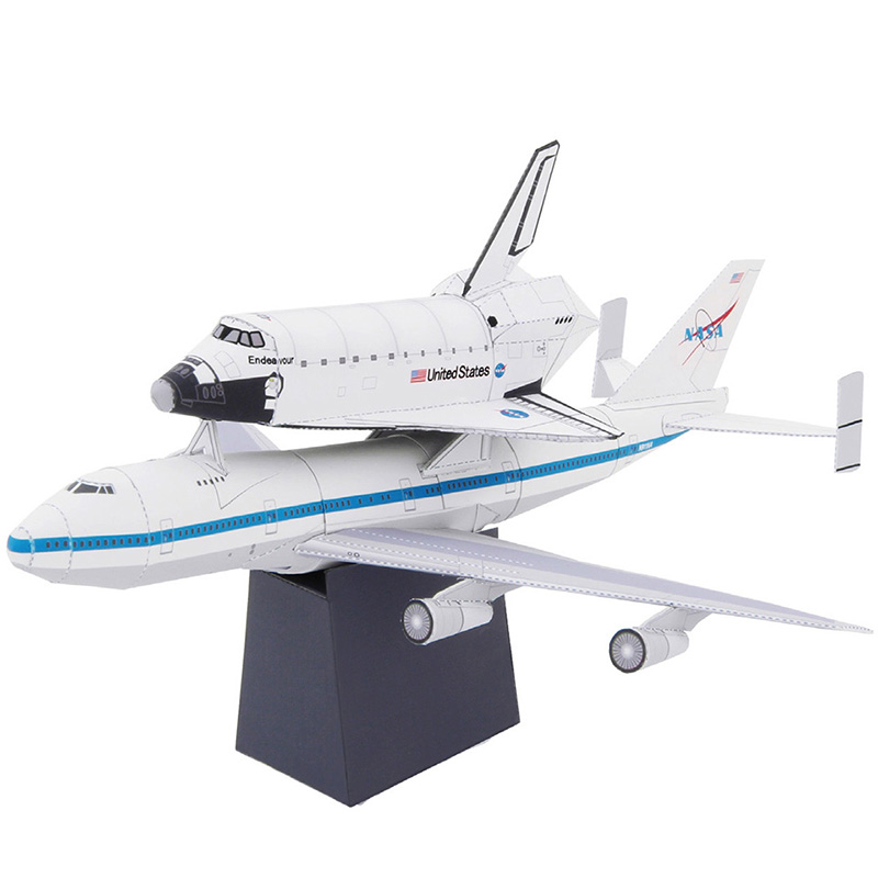 Art Craft Center - โบอิ้ง747 Shuttle Carrier เครื่องบินพับศิลปะ Origami ทำด้วยมือ3D