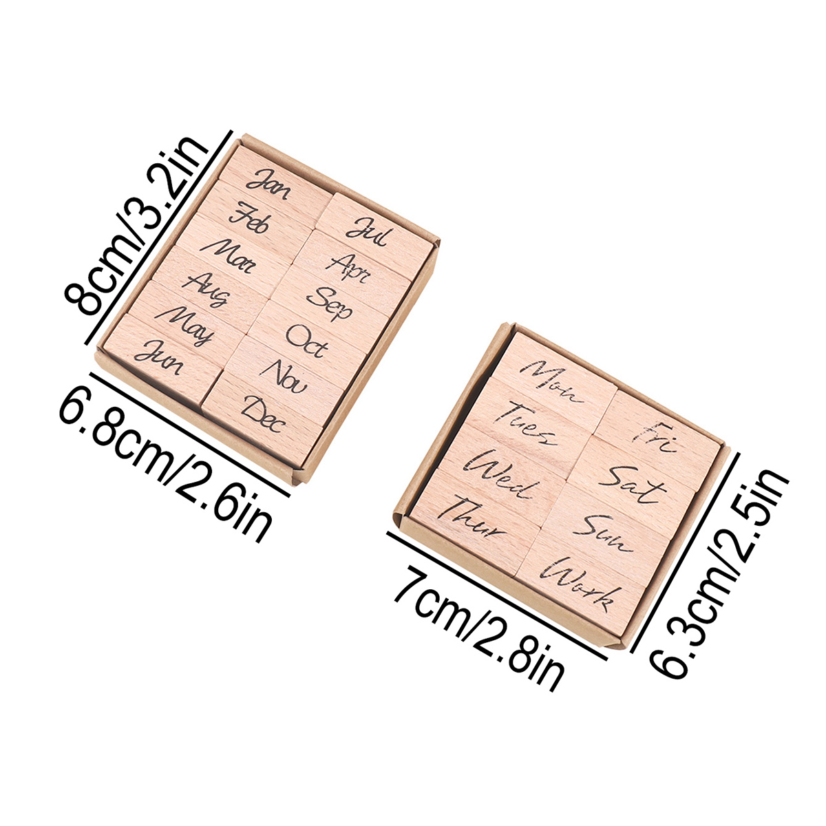 ชุดแสตมป์ยางไม้สำหรับเดือน วัน - Rubber Stamp Blank บทวิจารณ์และราคา