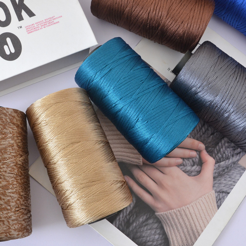 ริบบิ้นแบนเงางาม ไหมพรมโพลีเอส - Macrame Cord Cotton บทวิจารณ์และราคา