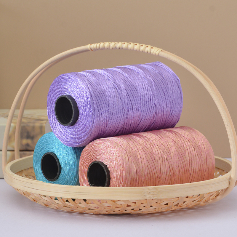 ริบบิ้นแบนเงางาม ไหมพรมโพลีเอส - Macrame Cord Cotton บทวิจารณ์และราคา