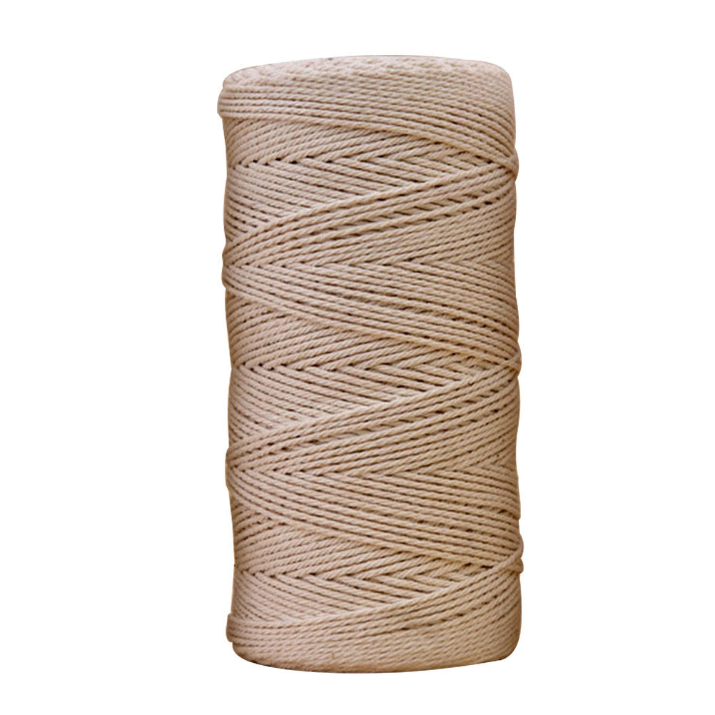 เชือกฝ้ายสีเบจธรรมชาติ 1 ชิ้น  - Macrame Cord Cotton บทวิจารณ์และราคา