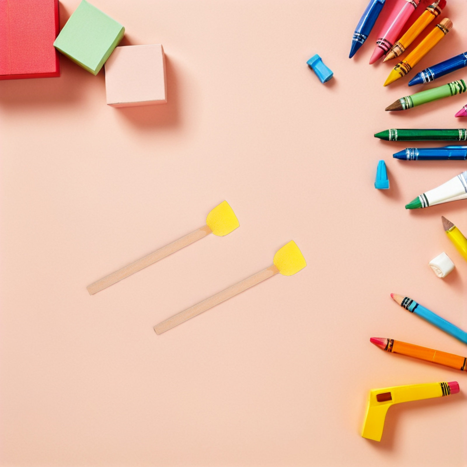 แปรงฟองน้ำทรงกลม 80 ชิ้น ด้ามไ - Art Craft For Preschoolers บทวิจารณ์และราคา