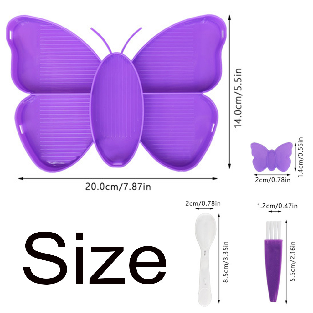 ชุดถาดใส่เพชรลายผีเสื้อ, กล่อง - Art Craft Butterfly บทวิจารณ์และราคา