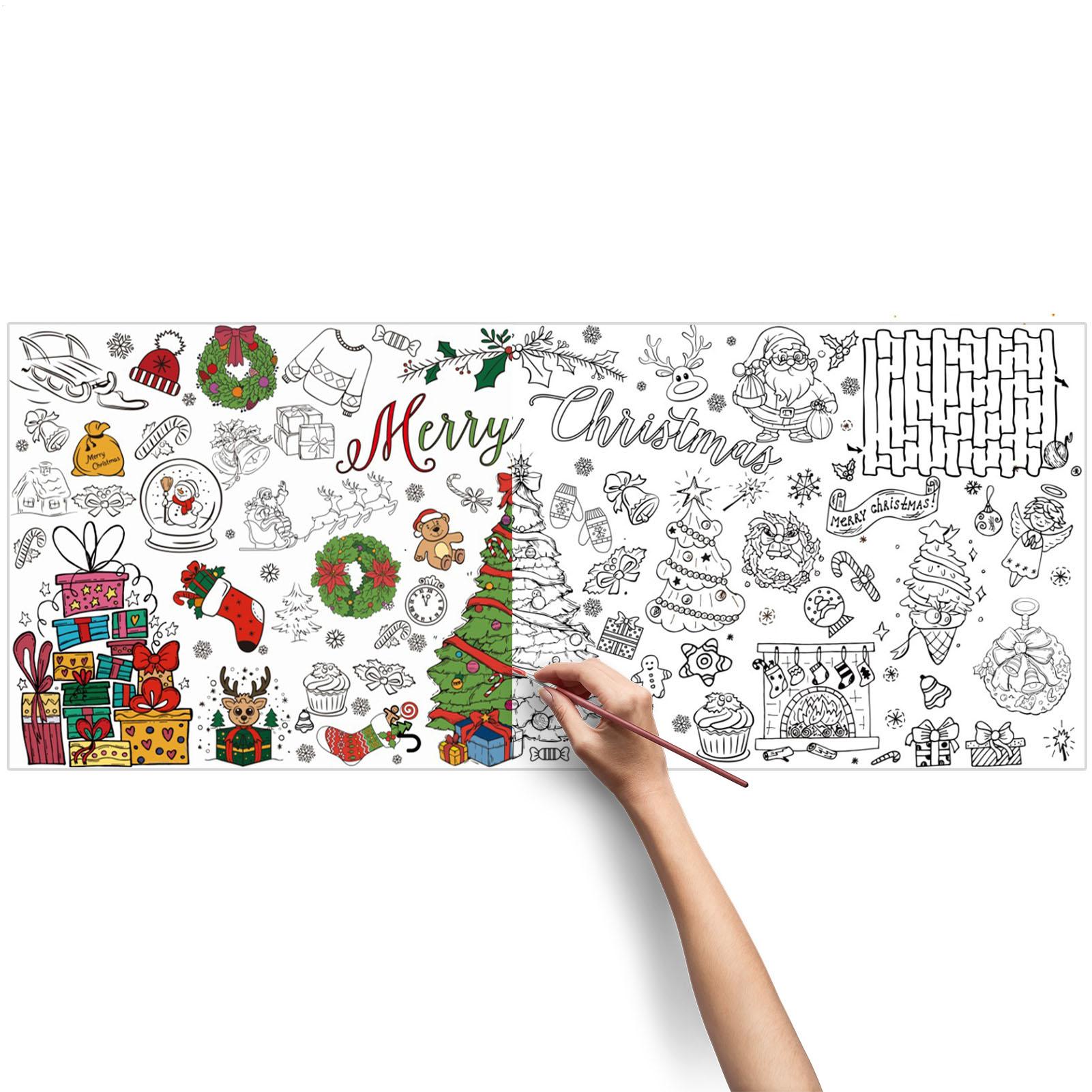 โปสเตอร์ระบายสีคริสต์มาสขนาดให - Art Craft Doodle บทวิจารณ์และราคา