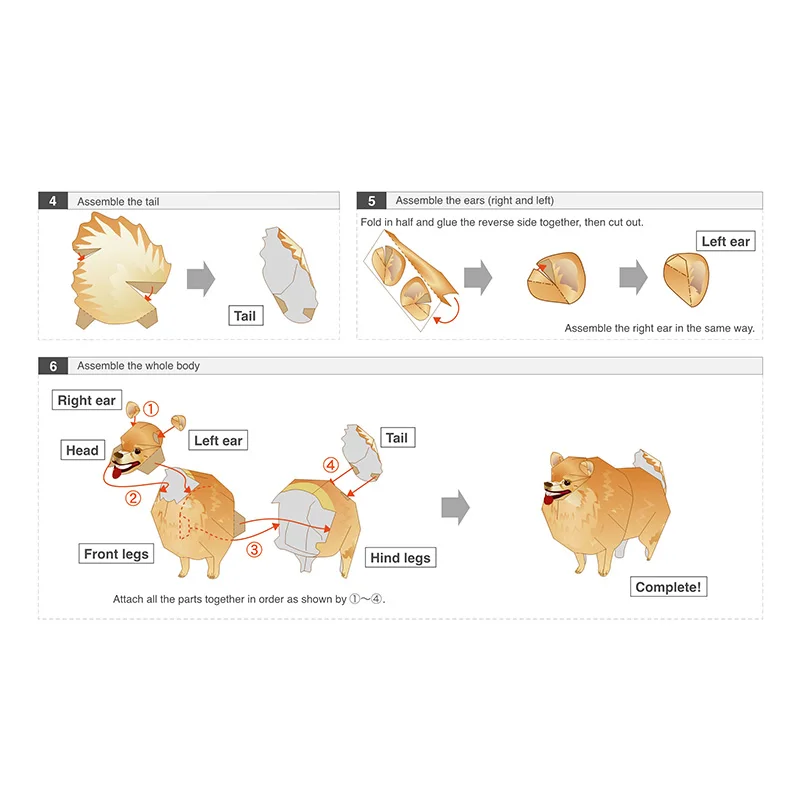 สุนัข Pomeranian พับ Origami A - Art Craft Center บทวิจารณ์และราคา