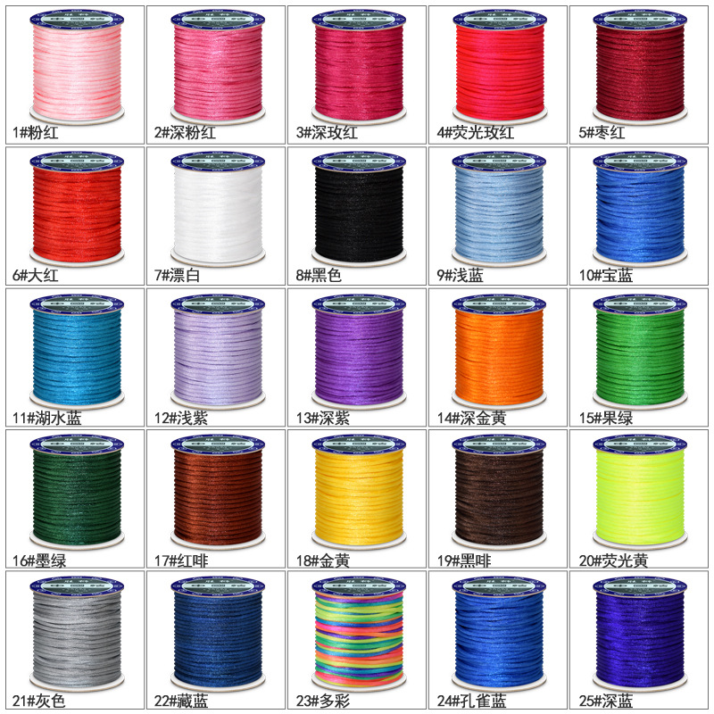 1.5 มม.2 มม.2.5 มม.ผ้าฝ้ายไนลอ - Macrame Cord Cotton บทวิจารณ์และราคา