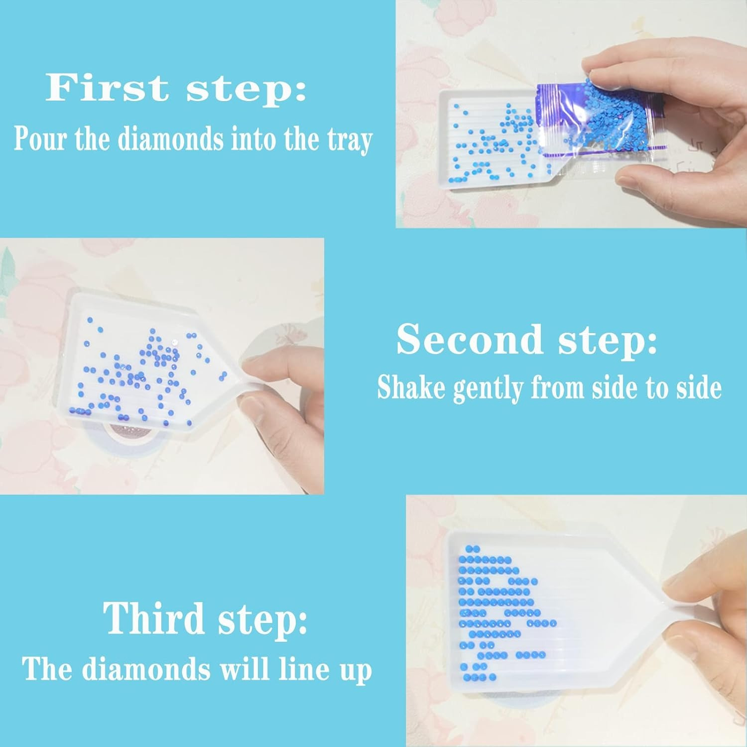 ถาดใส่เพชรพลาสติก 22/16/13/7 ช - Art Craft Tools บทวิจารณ์และราคา