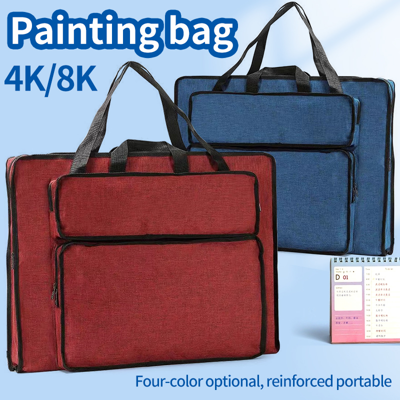 8K/4K กันน้ําไนลอนกระเป๋าวาดภา - Art Portfolio Bag บทวิจารณ์และราคา