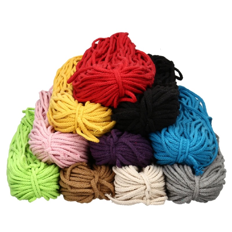 เชือกฝ้ายถักมาคราเม่ 21 สี ขนา - Macrame Cord Cotton บทวิจารณ์และราคา