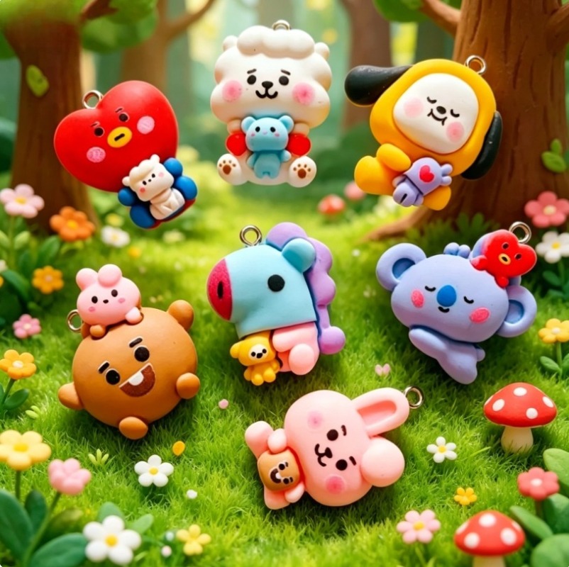 ชุด 7 ชิ้น BT21 ชาร์มการ์ตูนเร - Art Craft Ideas บทวิจารณ์และราคา