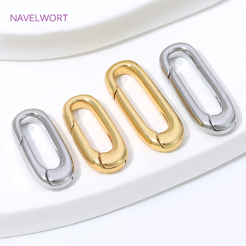 ตัวล็อคแบบสปริงรูปวงรีชุบทอง 1 - Art Craft Ideas บทวิจารณ์และราคา