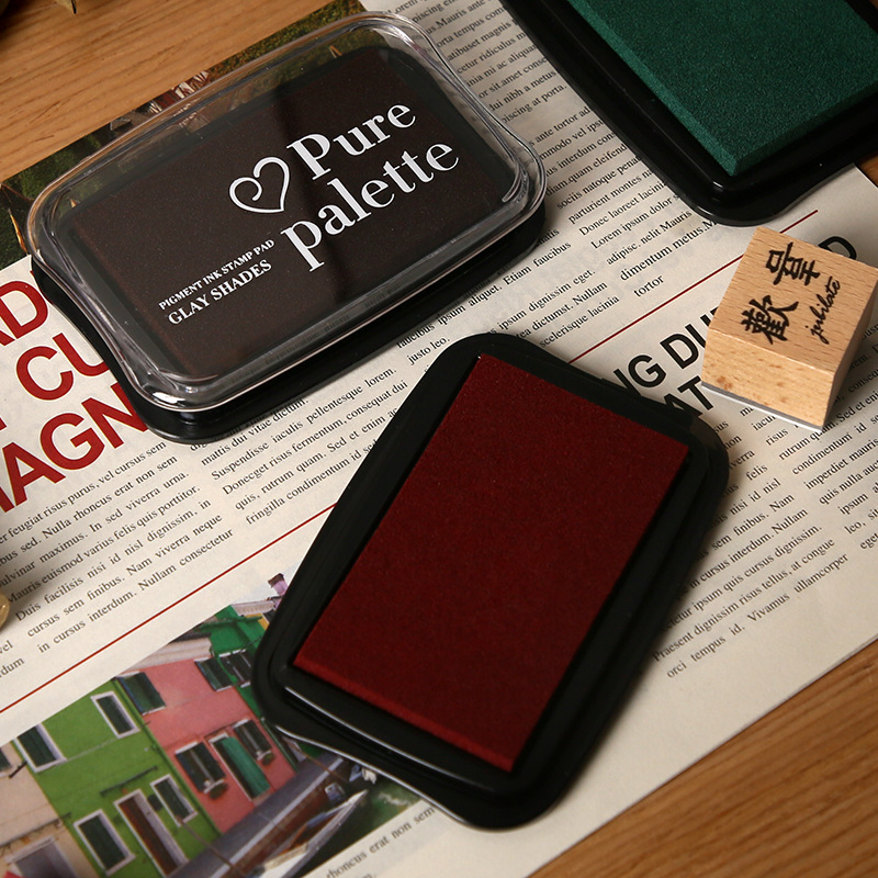 12 สี Vintage สีทึบขนาดใหญ่หมึ - Rubber Stamp Blank บทวิจารณ์และราคา