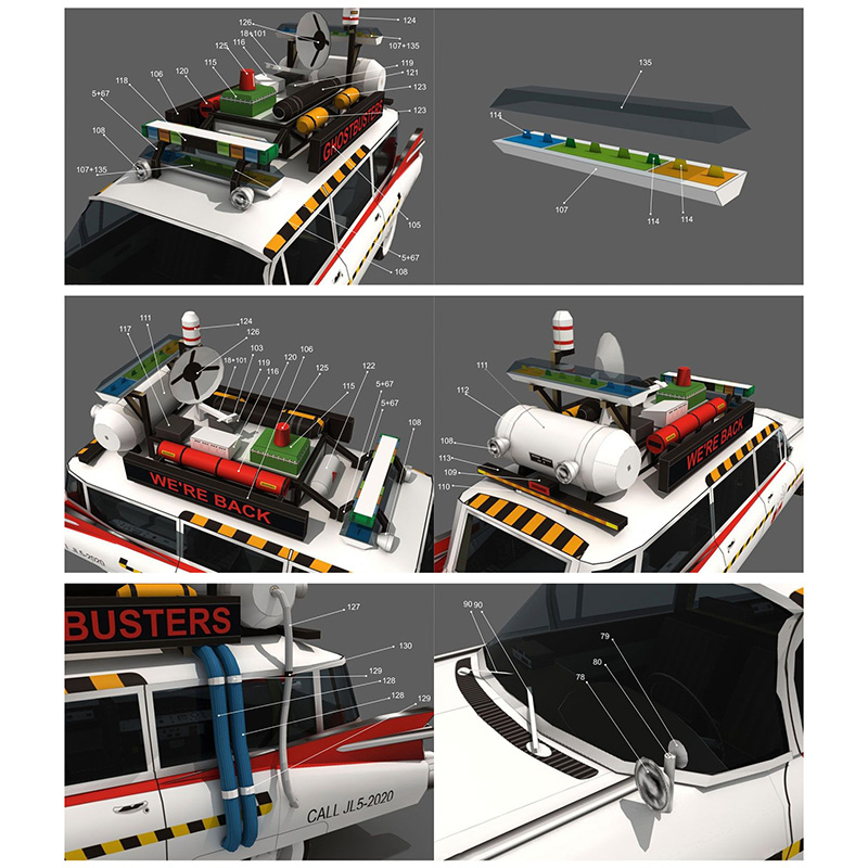 Ghostbusters รถ Ecto-1A 1:20 O - Art Craft Center บทวิจารณ์และราคา