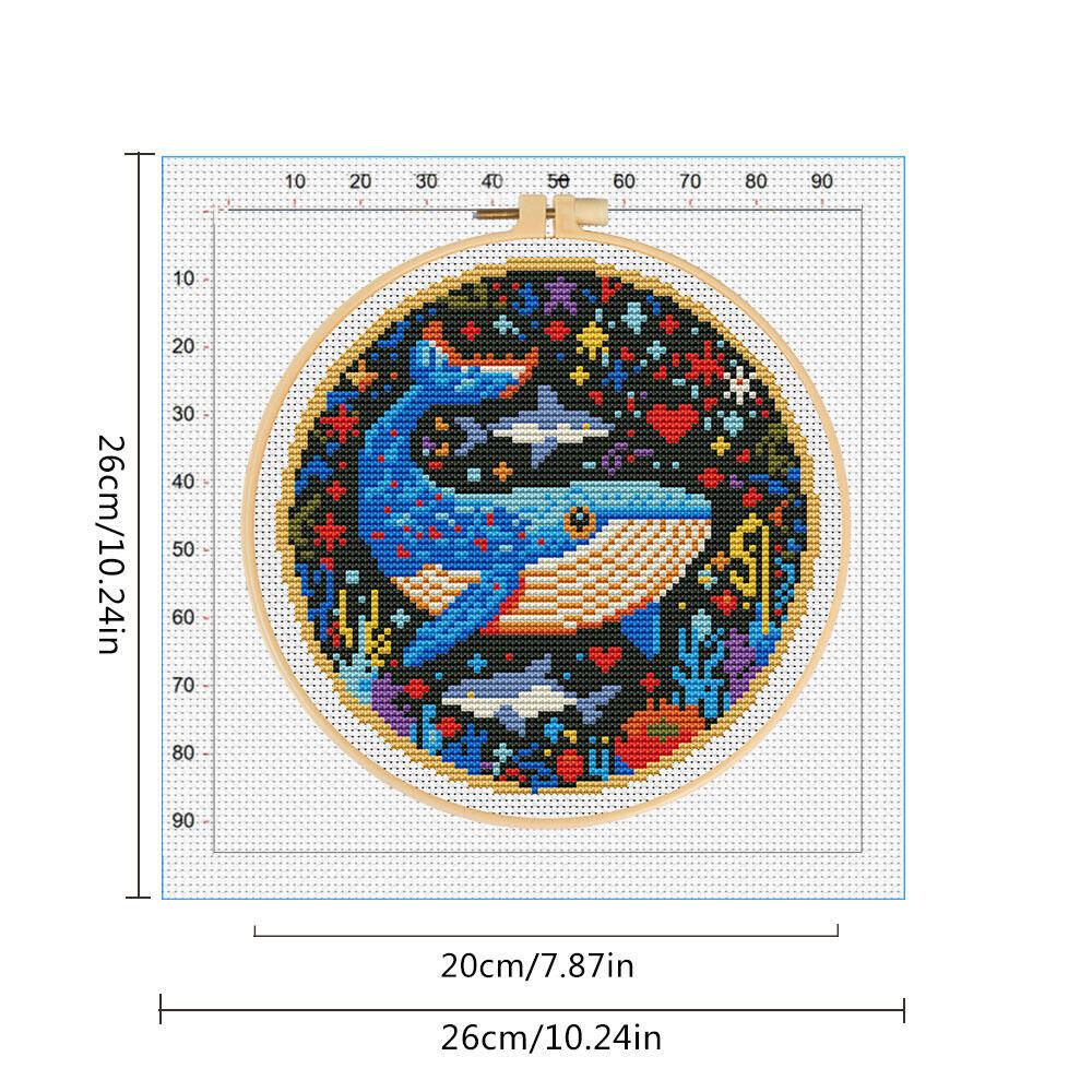 DIY ปักครอสติปลาวาฬเย็บปักถักร - Art Craft And Cloth บทวิจารณ์และราคา