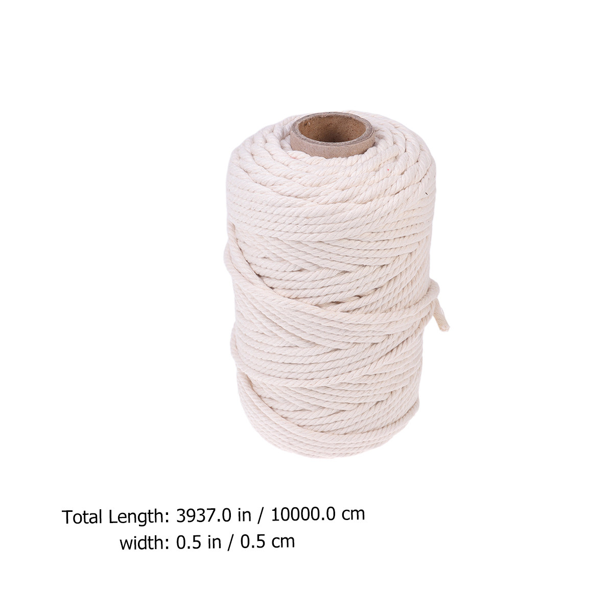 เชือกฝ้ายธรรมชาติ 100 เมตร ขนา - Macrame Cord Cotton บทวิจารณ์และราคา