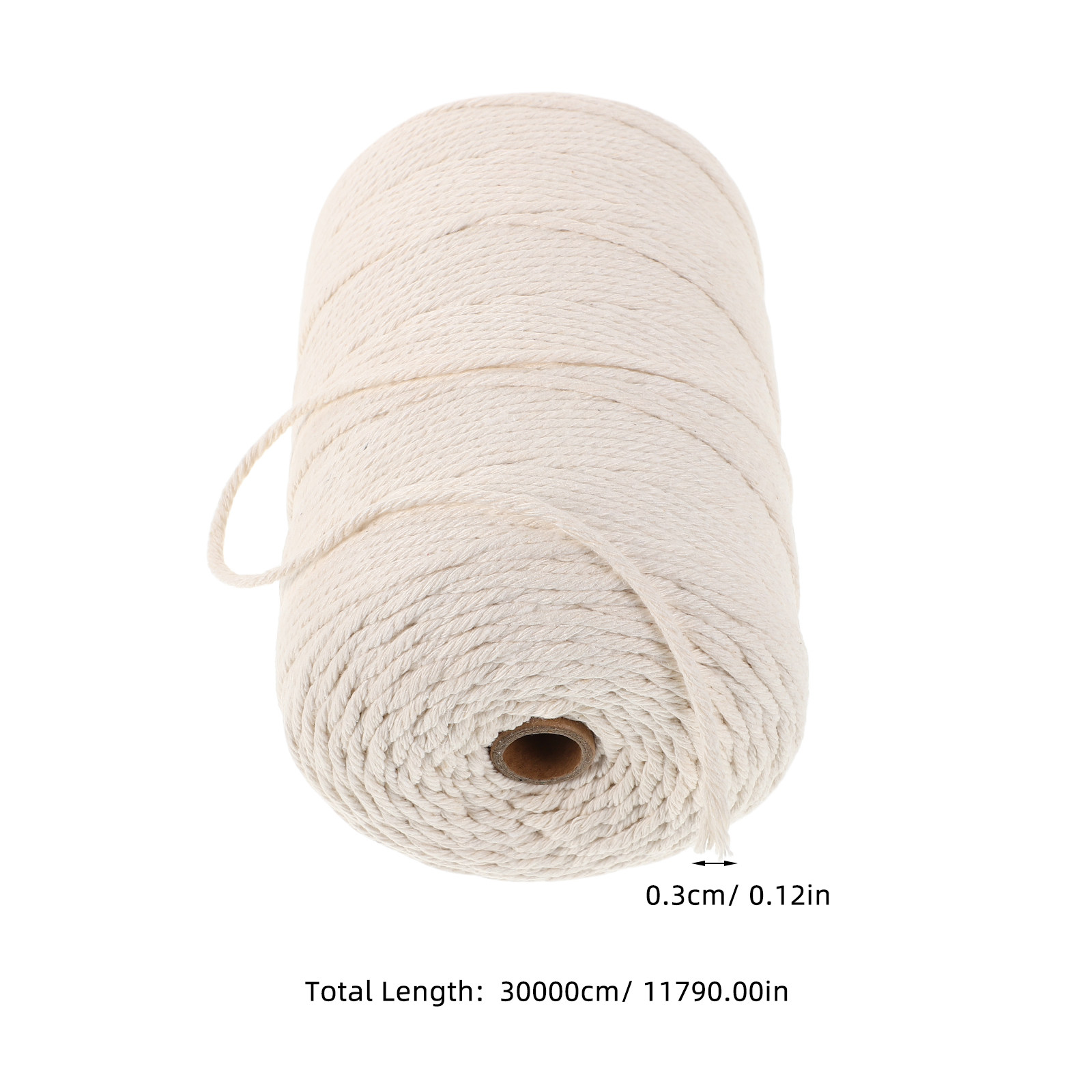 เชือกฝ้ายหนานุ่ม 1 ม้วน สำหรับ - Macrame Cord Cotton บทวิจารณ์และราคา