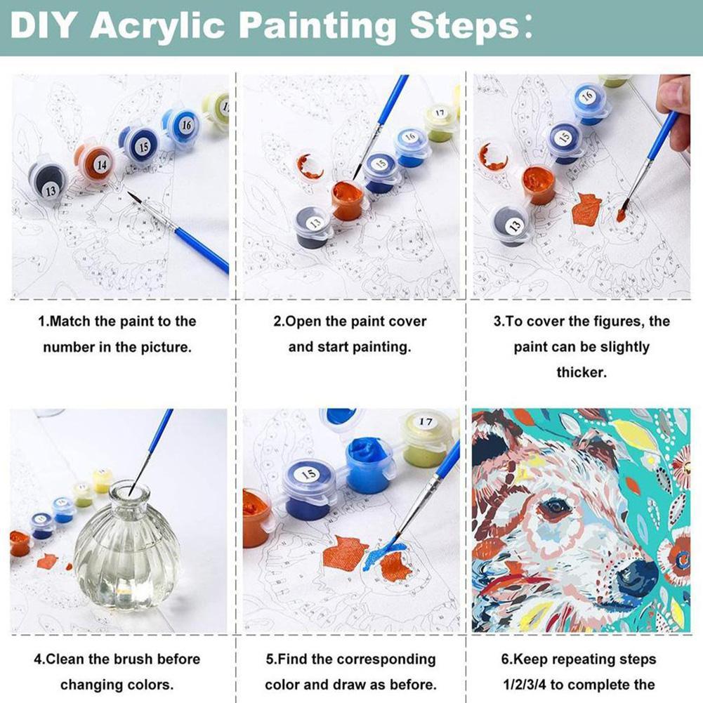ชุดระบายสีตามตัวเลข DIY สำหรับ - Art Craft And Cloth บทวิจารณ์และราคา