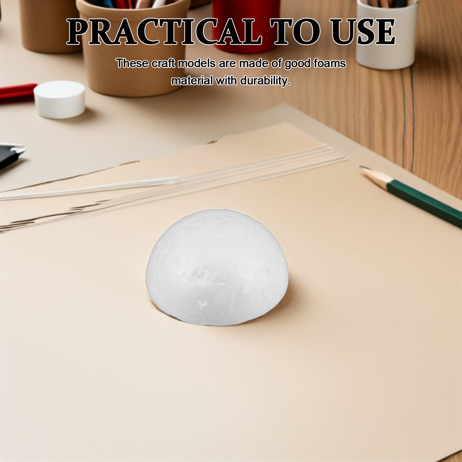 โฟมครึ่งทรงกลมสีขาวสำหรับงานฝี - Art Craft For Preschoolers บทวิจารณ์และราคา