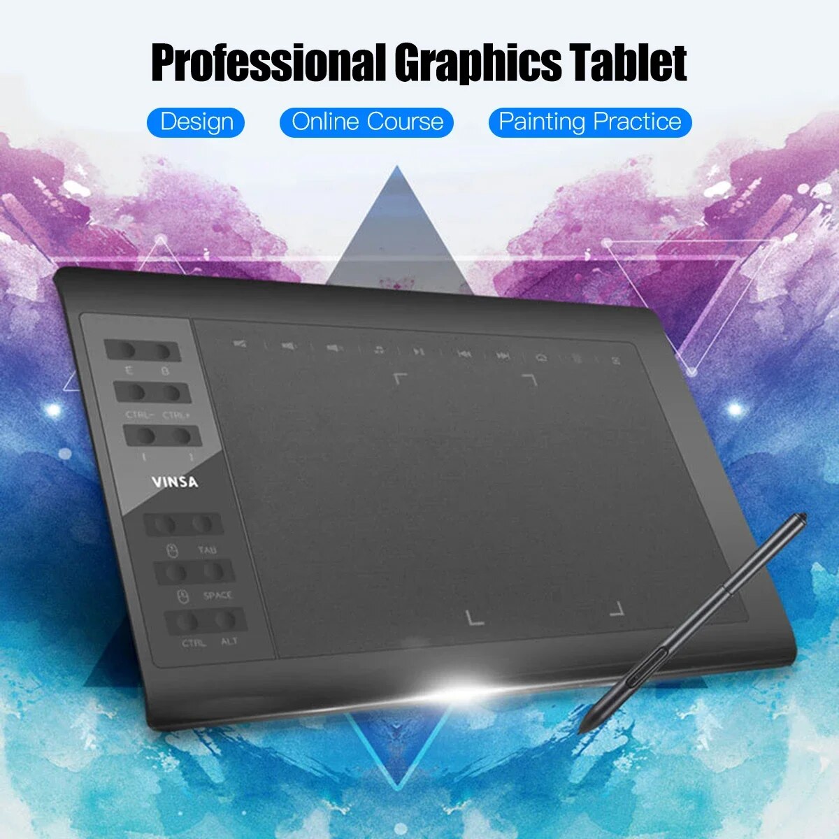 แท็บเล็ตการวาดภาพกราฟิกระดับมื - Art Craft Online บทวิจารณ์และราคา