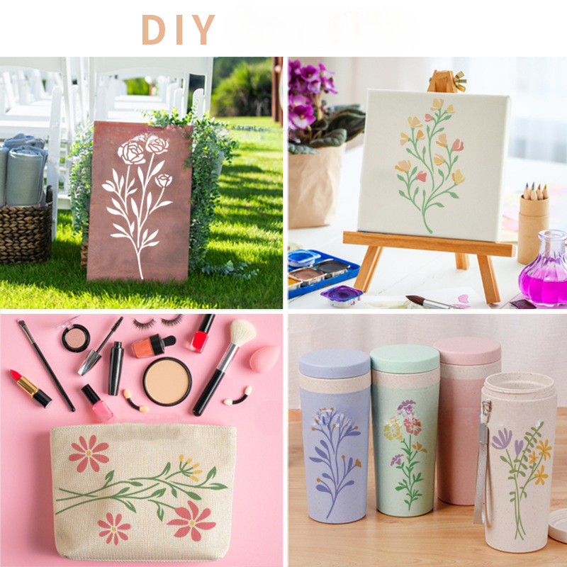 ชุดลายฉลุลายดอกไม้เรขาคณิต 18  - Art Craft Doodle บทวิจารณ์และราคา